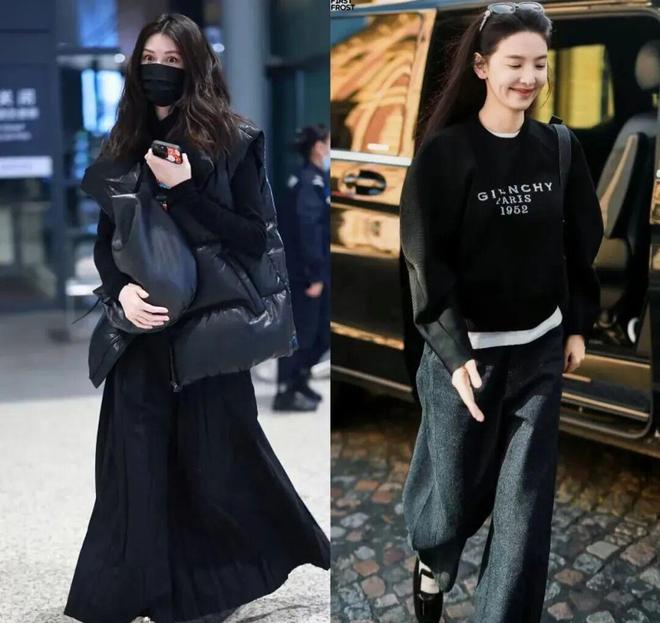 冬天不知道穿什么？那就一黑身也太高级了(图3)